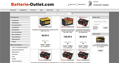 Desktop Screenshot of batterie-outlet.com