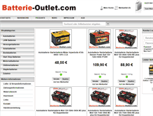 Tablet Screenshot of batterie-outlet.com